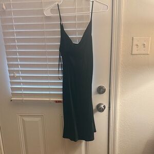 Forever 21 Black Mini Dress with Spaghetti Straps